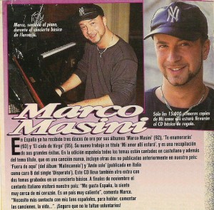 Revista El Gran Musical - Marco Masini